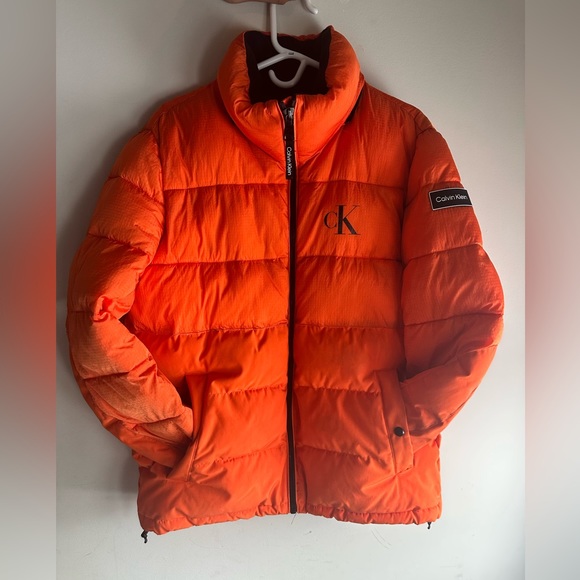 Calvin Klein PUFFER JACKET - Winter Jacket - Coral orange/Coral … - Picture 4 of 16